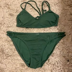 Green rubbed bikini